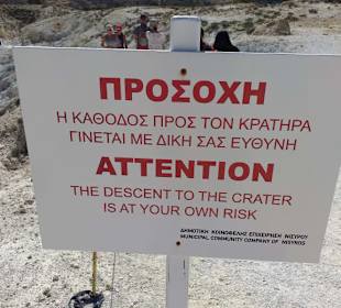 Eingang zum Stefanos Crater