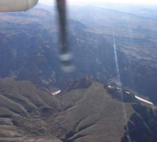 Ausblick während des Fluges