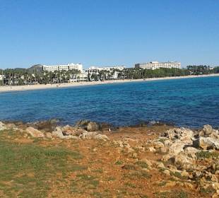 Blick zum Strand Sa Coma!