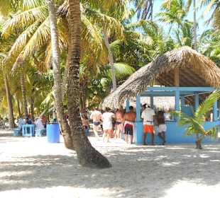 Mittagessen auf Saona