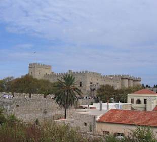 Blick auf dem Großmeisterpalast