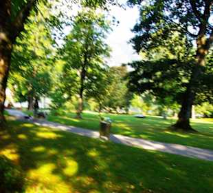 Zur frühen Morgenstunde viele Leute unterwegs