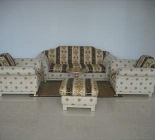 Ruhezone vor den Toiletten