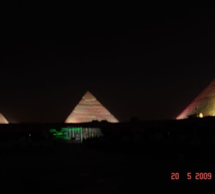 Licht- und Lasershow in Gizeh