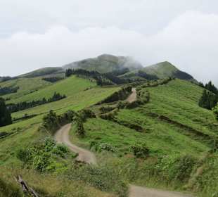 In Richtung Messpunkt "Lomba do Pico"