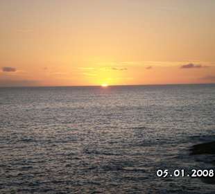 Zachód słońca na playa de fanabe