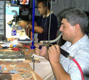 Meister mit seinem Chef!