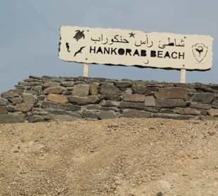 Beschilderung zum Strand 