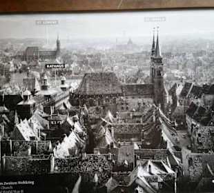 Vom Sinwellturm aus: Altstadt nach dem 2. WK