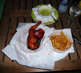 Hähnchen im Körbchen