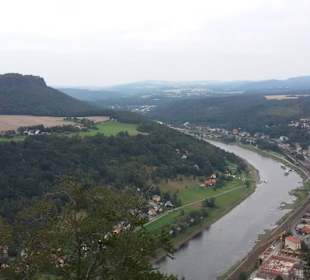 Widok z twierdzy Königstein