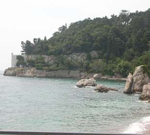 La costa per arrivare al castello