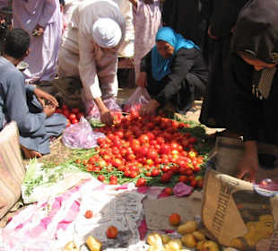 Auf dem  Basar in Luxor