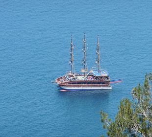 Piratenschiff Einfahrt Hafen