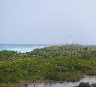 Blick zum Leuchtturm