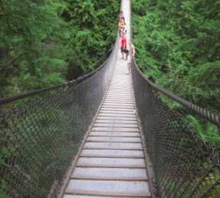 Die Hängebrücke im Lynn Canyon Park