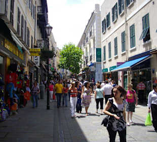 Shoppingmeile in Gibraltar