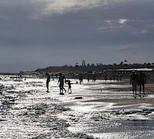 Strand gegen Abend