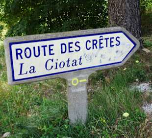 Wegweiser zur Route des Crêtes
