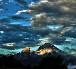 Watzmann bei Sonnenaufgang