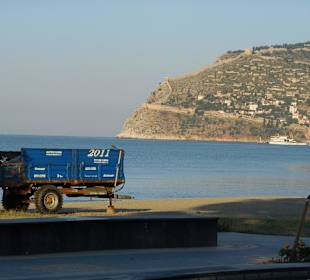 Blick Hafen am frühen Morgen