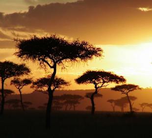 Sonnenuntergang über Afrika