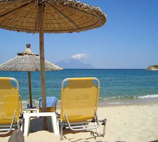 Blick auf den Berg Athos