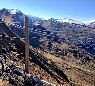 Mit MTB auf Stubnerkogel mit Hängebrücke