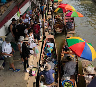 Schwimmende Märkte in Damnoen Saduak