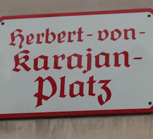 Beim Karajan-Platz und der Pferdeschwemme