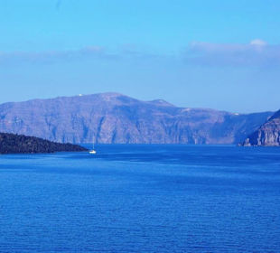 Santorin selbst im Bild Landschaft, Stadt