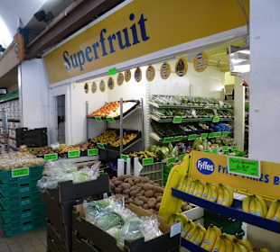 Verkaufsstände im englischen Markt