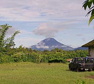 Blick auf den Vulkan
