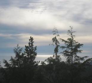 Abendstimmung auf dem Radar Hill