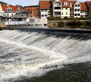 Die Staustufe der Fulda 