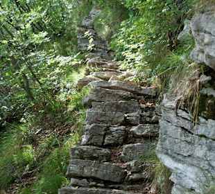 Anstieg auf den Monte Cas