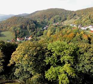 Blick vom Georgsturm auf den Ort Schaumburg