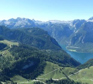 Blick vom Jenner zum Königssee