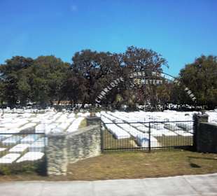 Blick auf den Friedhof