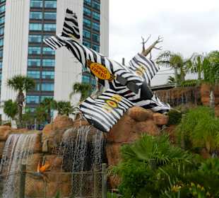 Minigolfanlage gegenüber vom Hotel