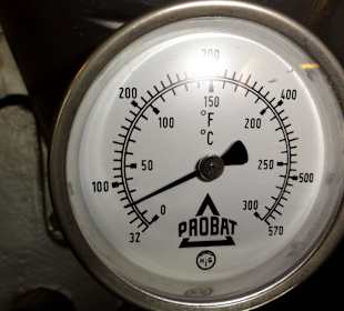 Temperaturanzeige der Rösttrommel