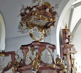 Die Kanzel der Pfarrkirche
