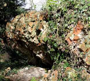 Spaziergang durch die Mauerreste des Klosters