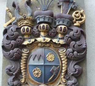 Wappen Johann Gottfried von Guttenberg am Rathaus