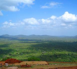 Ausblick vom Sigiriya Felsen