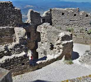 Rundgang durch die Burg Quéribus