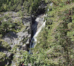 Blick beim Aufstieg zum Wasserfall