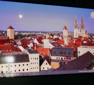 Bild von Regensburg während Videoschau