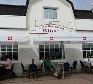 Shops and Restaurants at Sea Front in Dahme