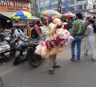Auf dem Markt unterwegs